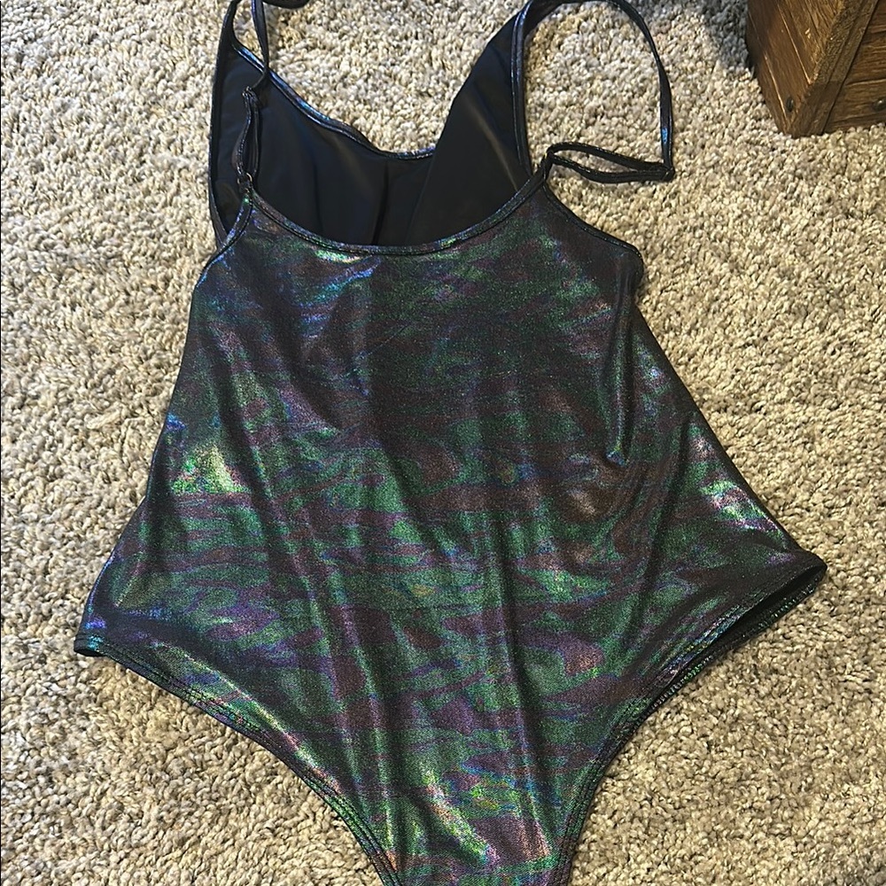 iHeartRaves Holographic Bodysuit - Picture 3 of 4